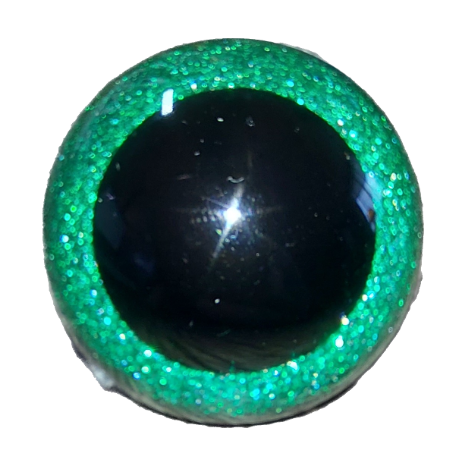 30mm Glitter Safety Eyes (Sinker Style)