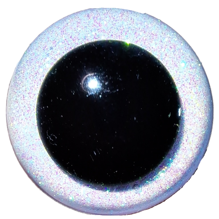 24mm Glitter Safety Eyes (Sinker Style)