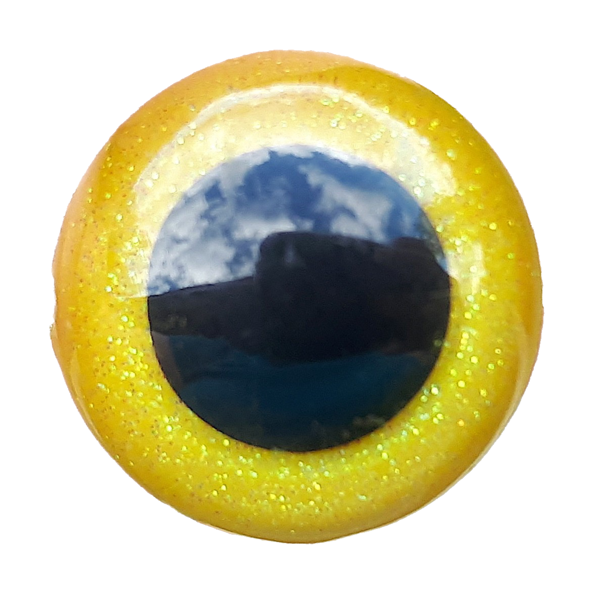 Lemony Glitter Safety Eyes (multiple size options)