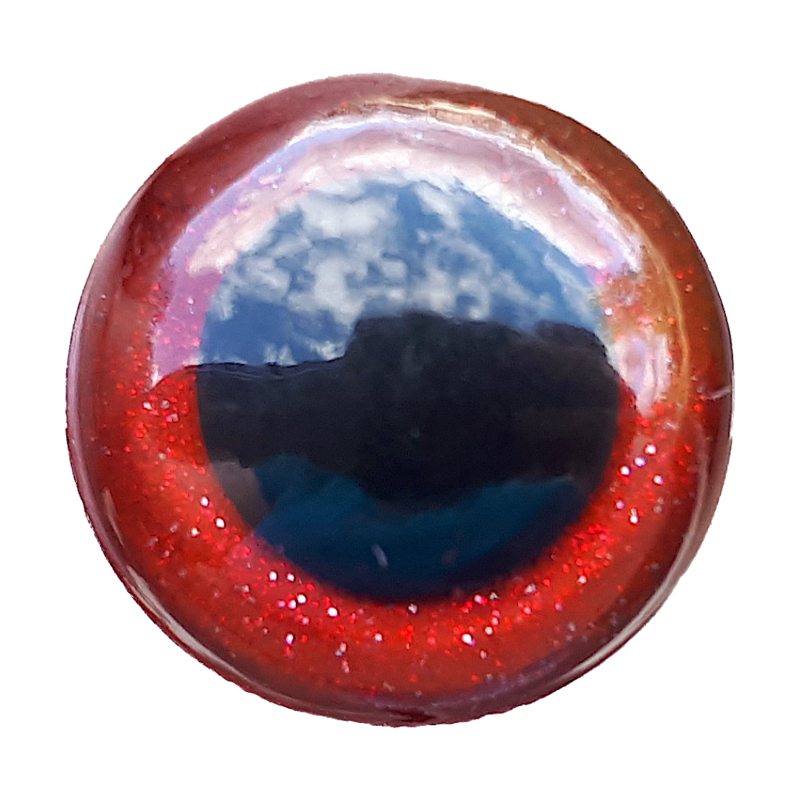 Red Glitter Safety Eyes (multiple size options)