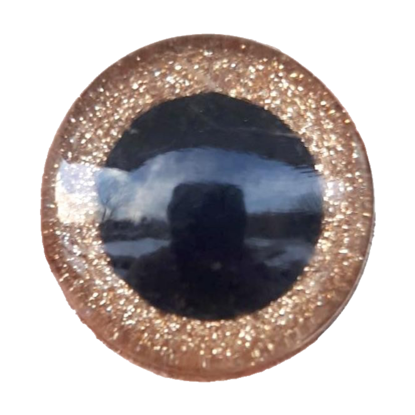 Champagne Glitter Safety Eyes (multiple size options)