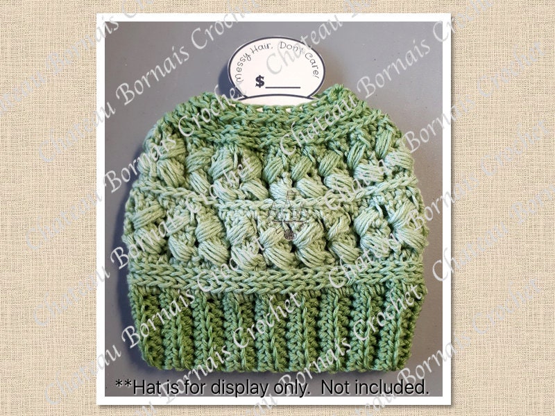 Printable Messy Bun Hat Labels