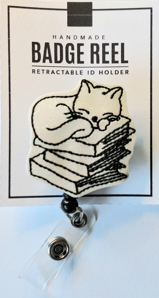 Cat On Books