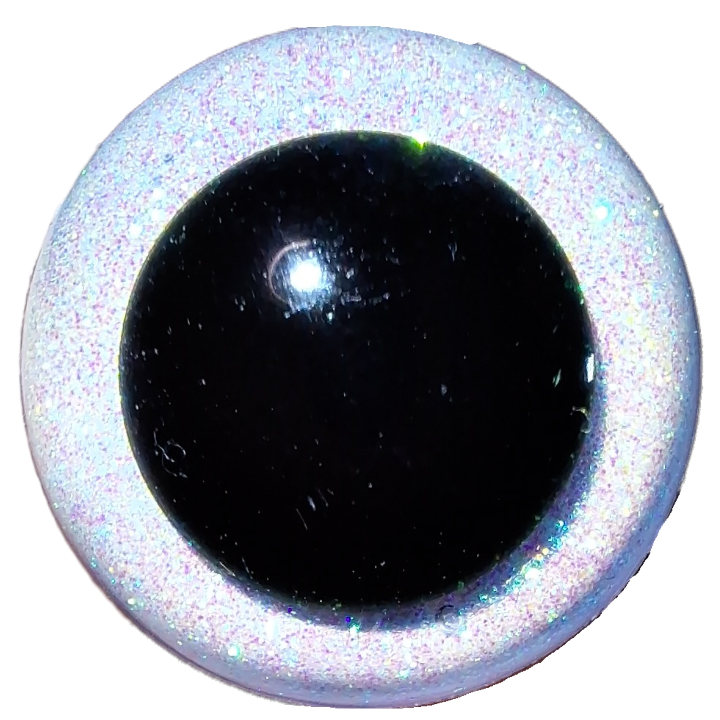 9mm Glitter Safety Eyes (Sinker Style)
