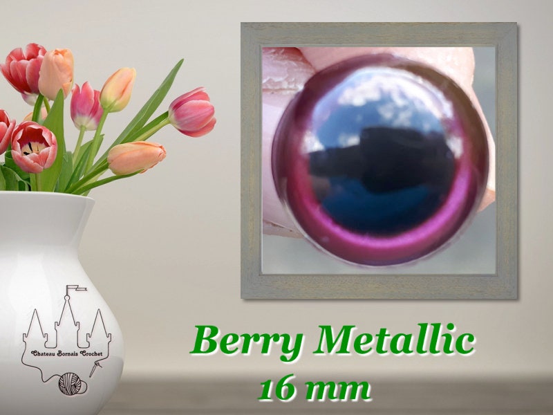 Berry Metallic Safety Eyes (multiple size options)